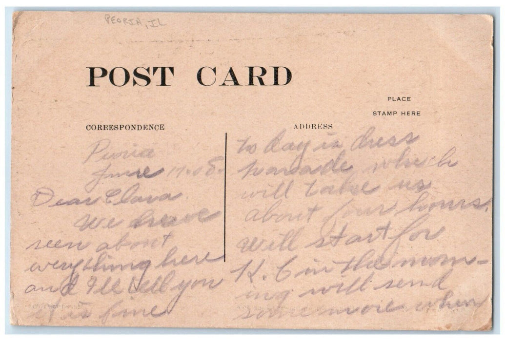 c1910's Camp Murphy MWA National Encampment Peoria Illinois IL Antique Postcard