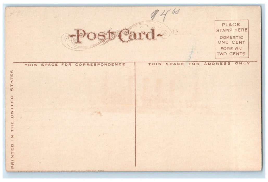 c1910's US Armored Cruiser Pennsylvania Steamer Ship Unposted Antique Postcard