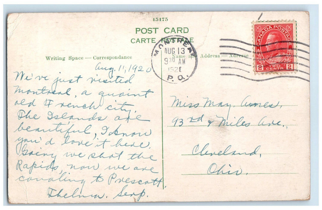 1920 St. Jacques Street St. James Street Montreal Quebec Canada Postcard