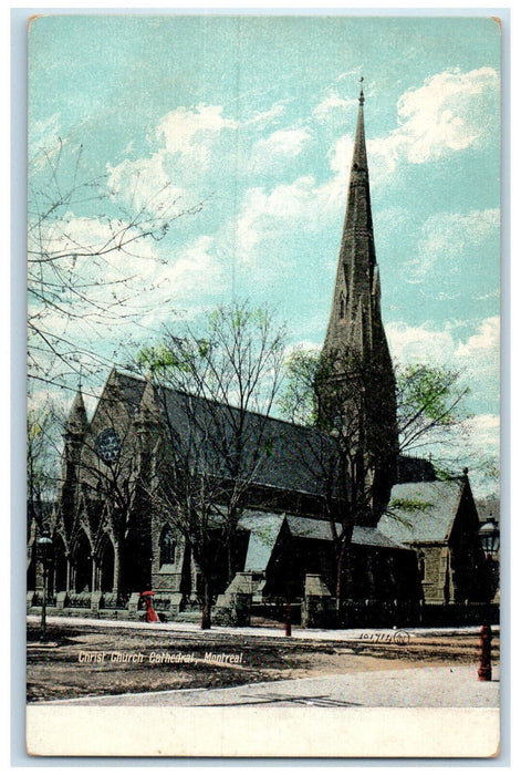 c1905 Christ Church Cathedral Montreal Quebec Canada Unposted Antique Postcard