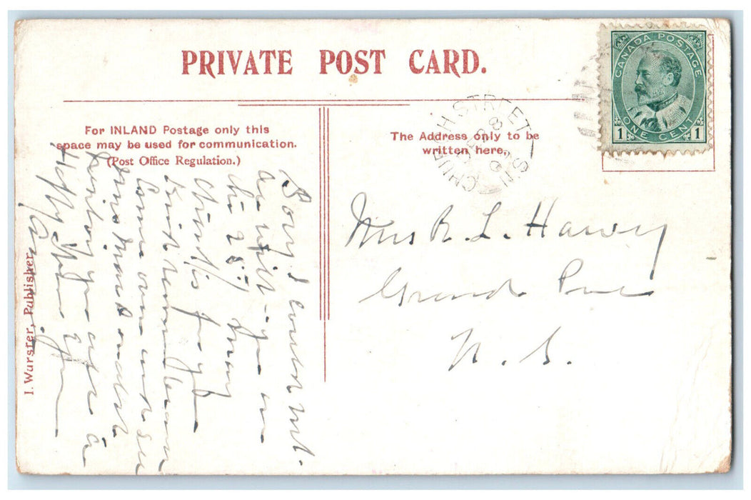 1909 Kew Beach Club House Toronto Ontario Canada Antique Posted Postcard