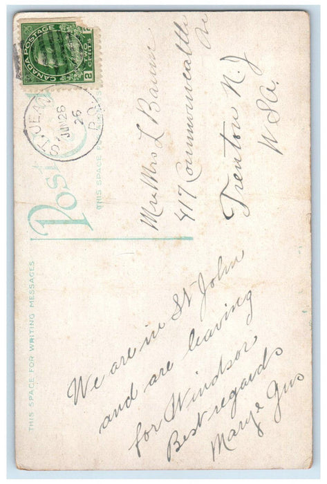 1926 Post Office Building St. Johns Quebec Canada Vintage Posted Postcard