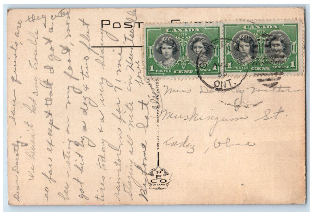 c1930's Callander Hospital Dionne Quintuplets Birthplace Ontario Canada Postcard