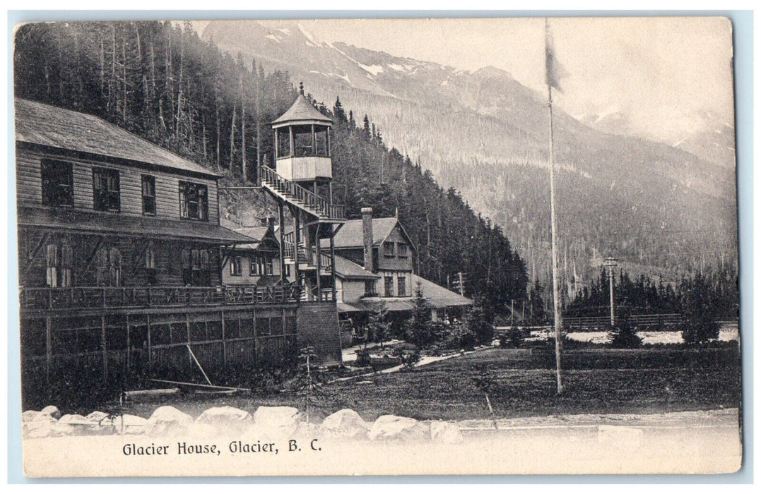c1910 Glacier House Glacier British Columbia Canada Antique Unposted Postcard
