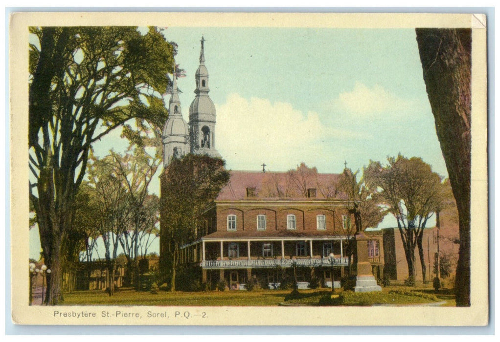 c1950's Presbytere St. Pierre Sorel Quebec Canada Unposted Postcard