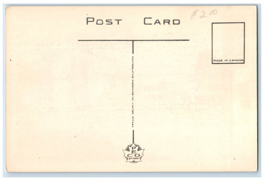 c1940's View of Grain Elevator Sorel Quebec Canada Unposted Postcard