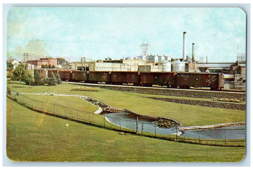 c1950's Paper Mill Park and Lily Ponds Fort Frances Ontario Canada Postcard