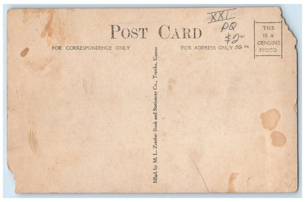c1920's Railroad Bridge View Murray Iowa IA RPPC Photo Unposted Postcard