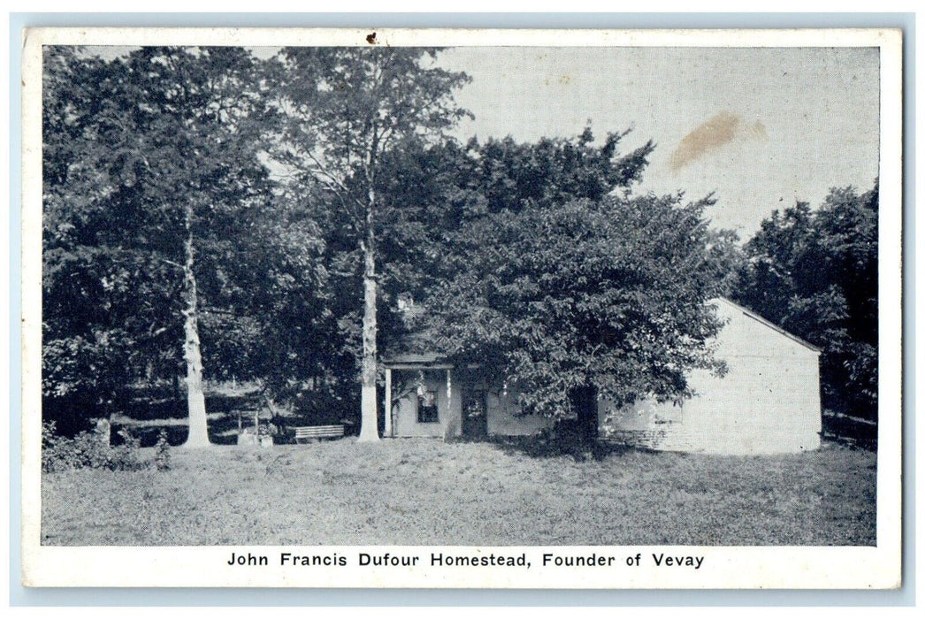 c1930's John Francis Dofour Homestead Founder Of Vevay Indiana IN Postcard