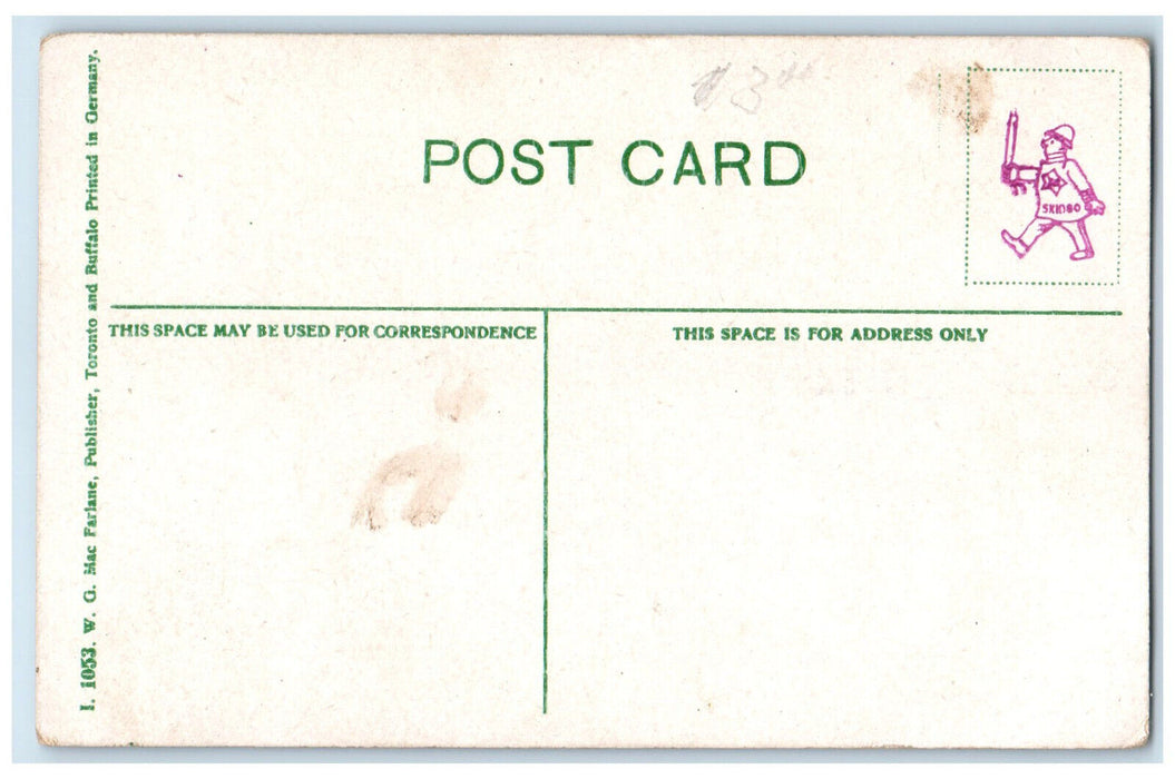 c1910 Edmonton's Schools Queen Ave Alberta Canada Multiview Antique Postcard