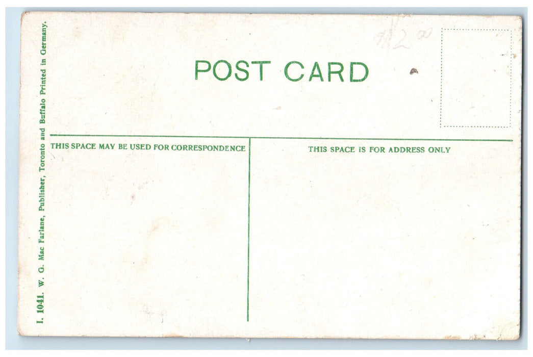 c1910 Sixth Street Edmonton Alberta Canada Unposted Antique Postcard