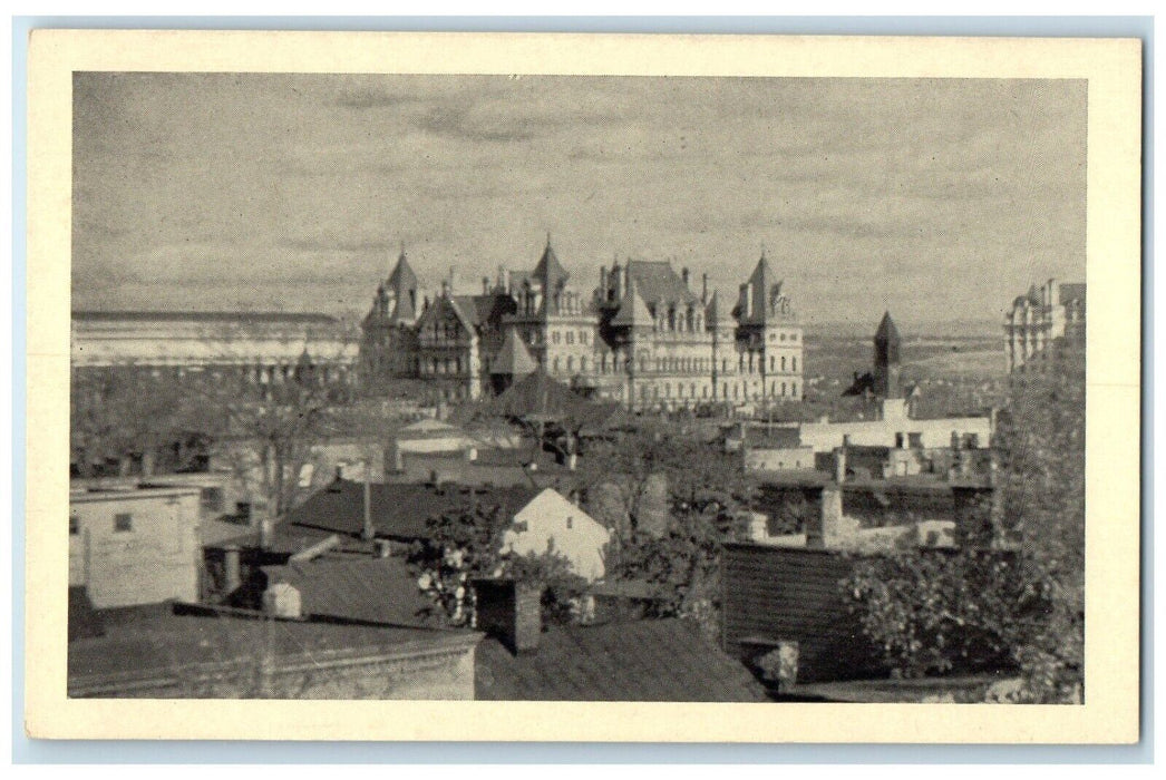 Bird's Eye View Of The Capitol Albany New York NY William Noyes Antique Postcard