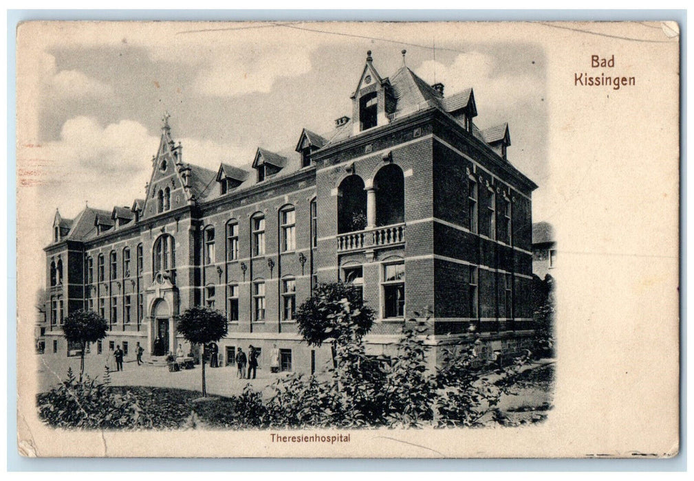 1908 Theresien Hospital Bad Kissingen Germany Antique Posted Postcard