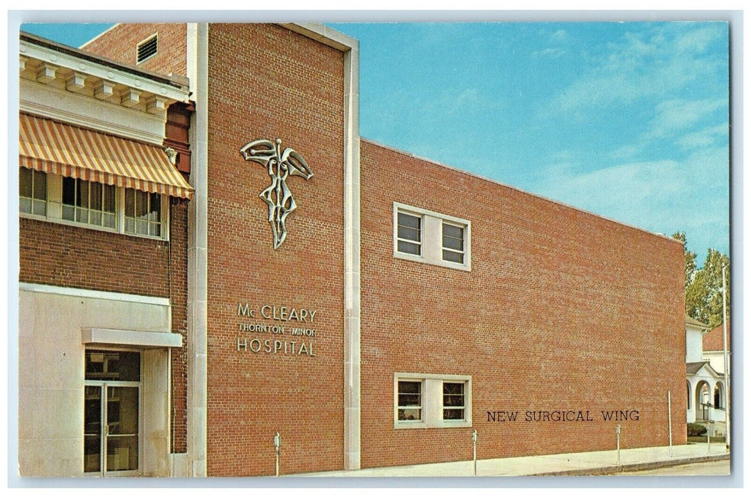 McCleary Hospital New Major Surgical Wing Excelsior Springs Missouri MO Postcard