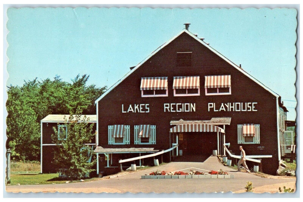 1960 Lakes Region Playhouse West Store Lake Winnipesaukee New Hampshire Postcard