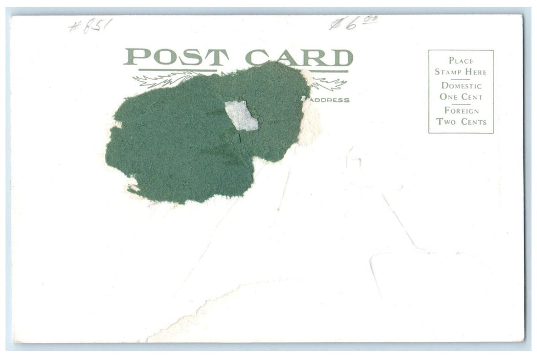 c1905 Aerial View N. P. Depot Railroad North Yakima Washington Unposted Postcard