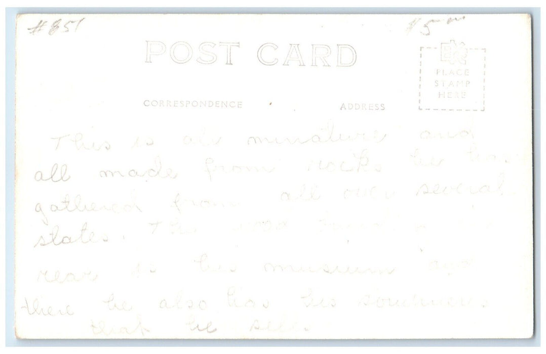 Petersen's Rock Garden Between Bend And Redmond Oregon OR RPPC Photo Postcard