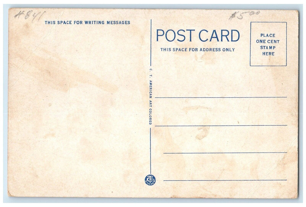 c1930's City Hall Building Cars Street View El Reno Oklahoma OK Vintage Postcard