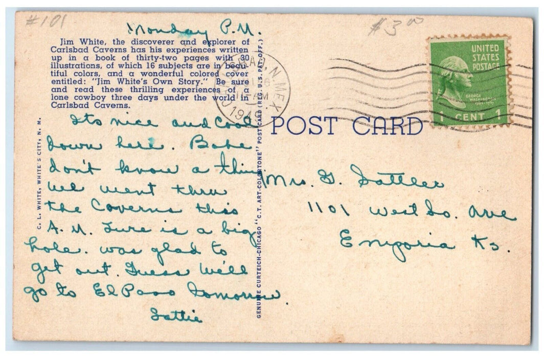 Government Buildings Parking Terraces Carlsbad Cavern National Park NM Postcard