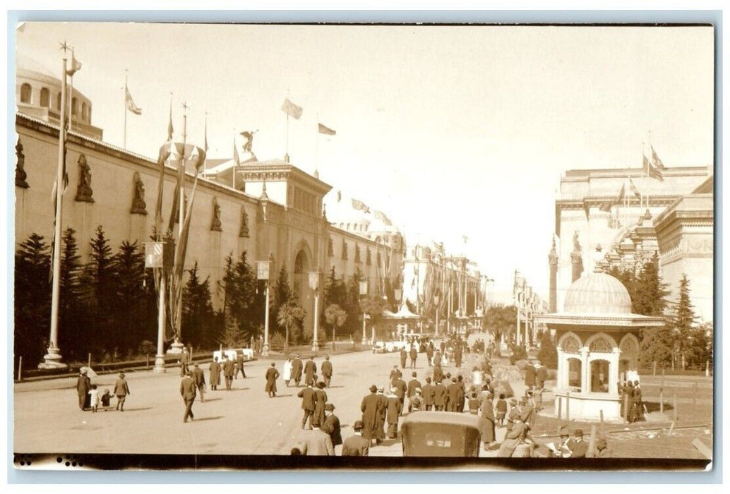 1915 Panama Pacific Expo Palace Of Mines San Francisco CA RPPC Photo Postcard