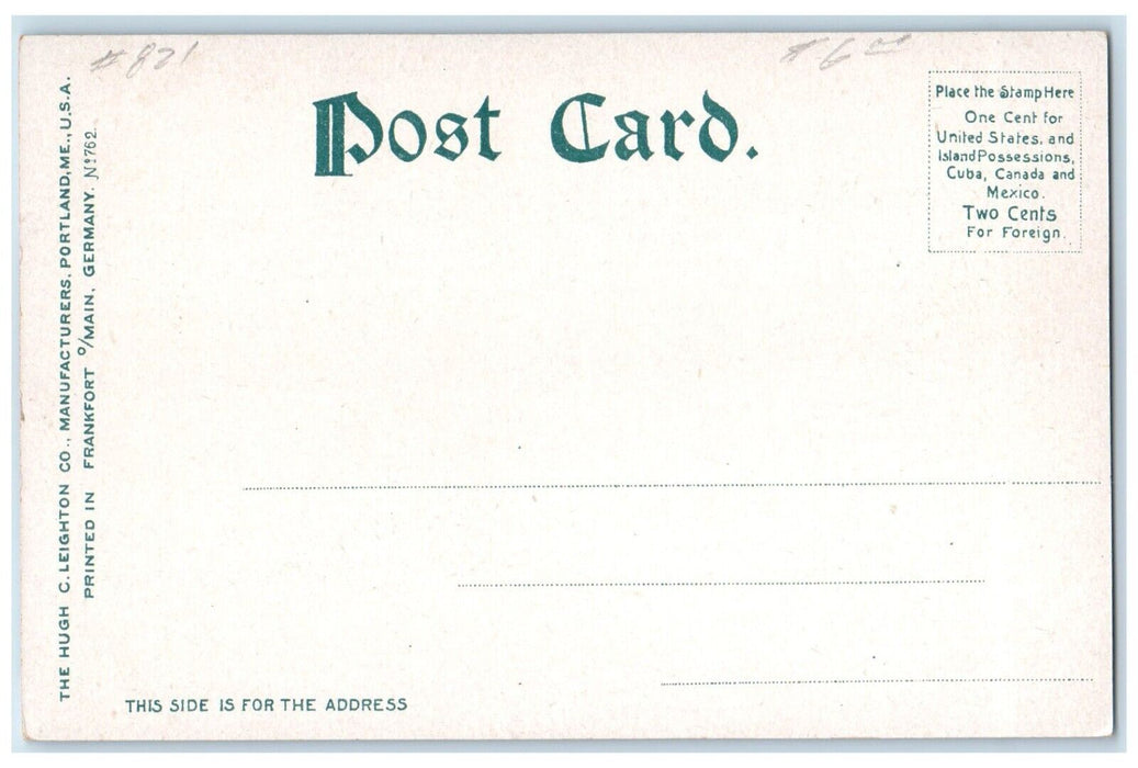 c1905 Greetings From Exterior Building River Wolfeboro New Hampshire NH Postcard