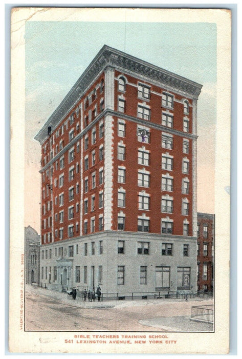 1920 Bible Teachers Training School Lexington Avenue New York City NY Postcard