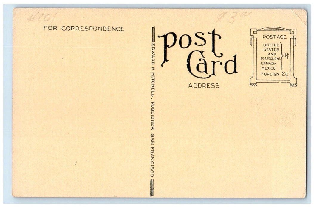 c1930's Wood Lark Building Alder St. At West Park Portland Oregon OR Postcard