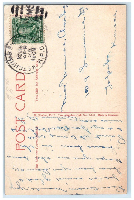 1909 Spraying Fruit Trees Farm In Oregon OR RPO Posted Antique Postcard