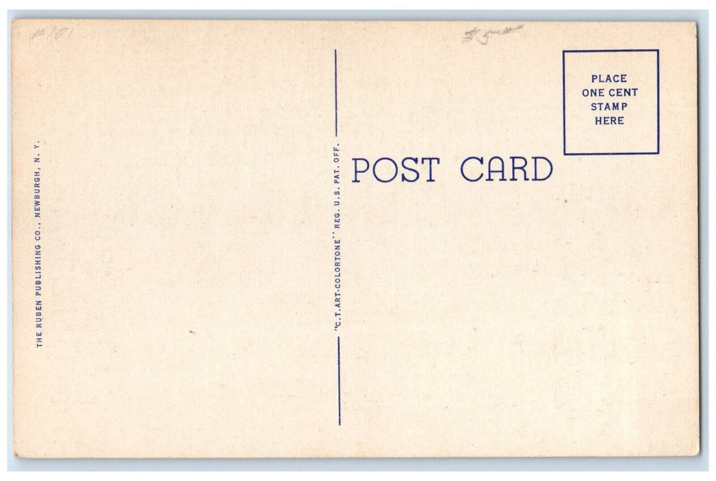 1940 Front View Westchester County Court House White Plains New York NY Postcard
