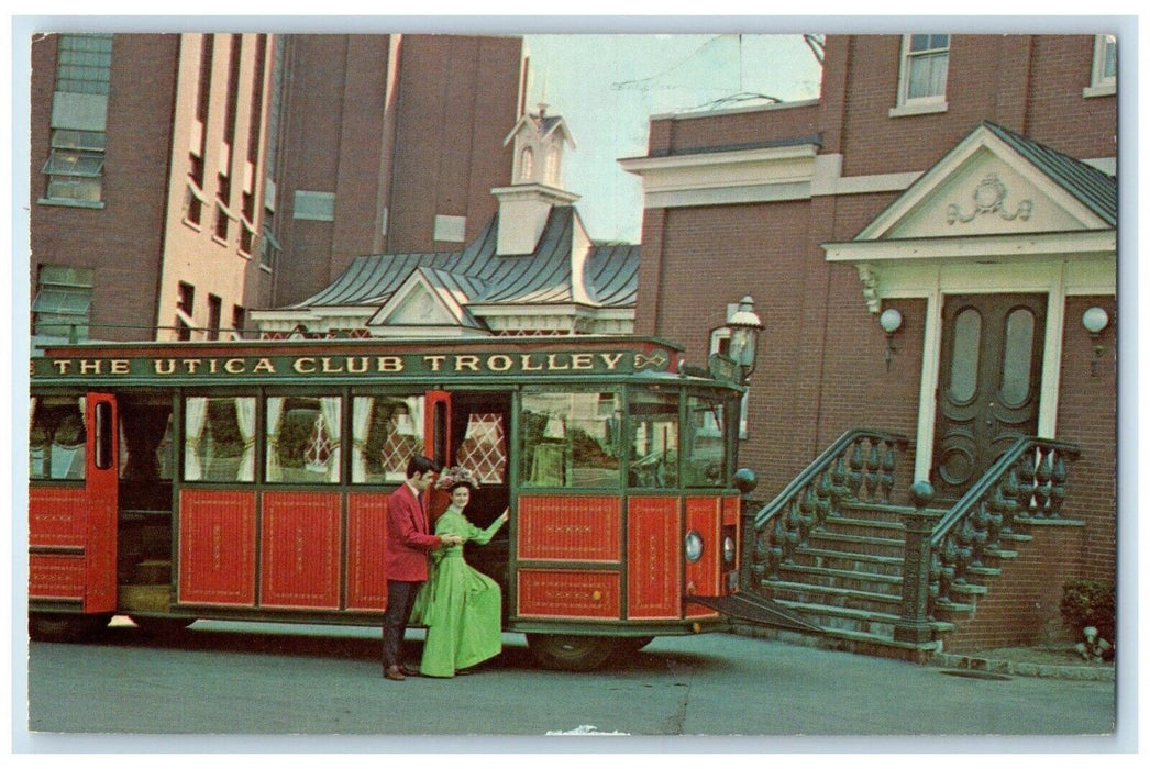 The Utica Club Trolley Utica Club Brewery Tour Utica New York NY Postcard