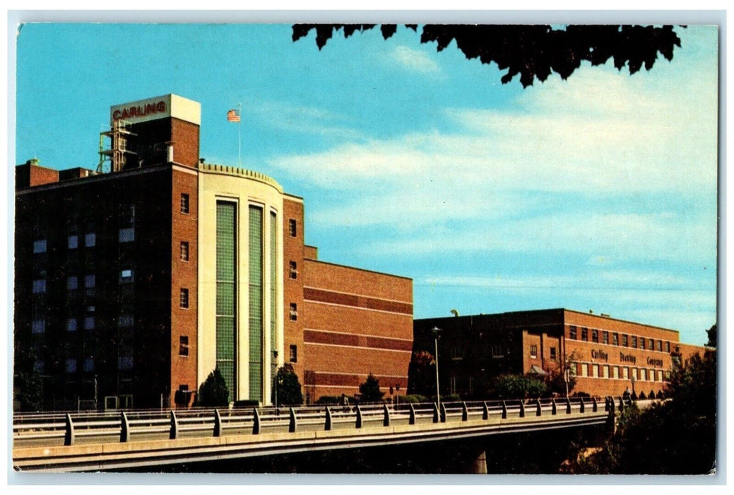 Carling Brewing Company Beer Building Frankenmuth Michigan MI Vintage Postcard