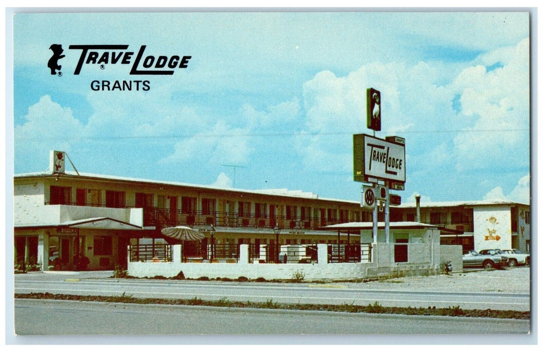 c1950's Travel Lodge Roadside Cars Grants New Mexico NM Vintage Postcard