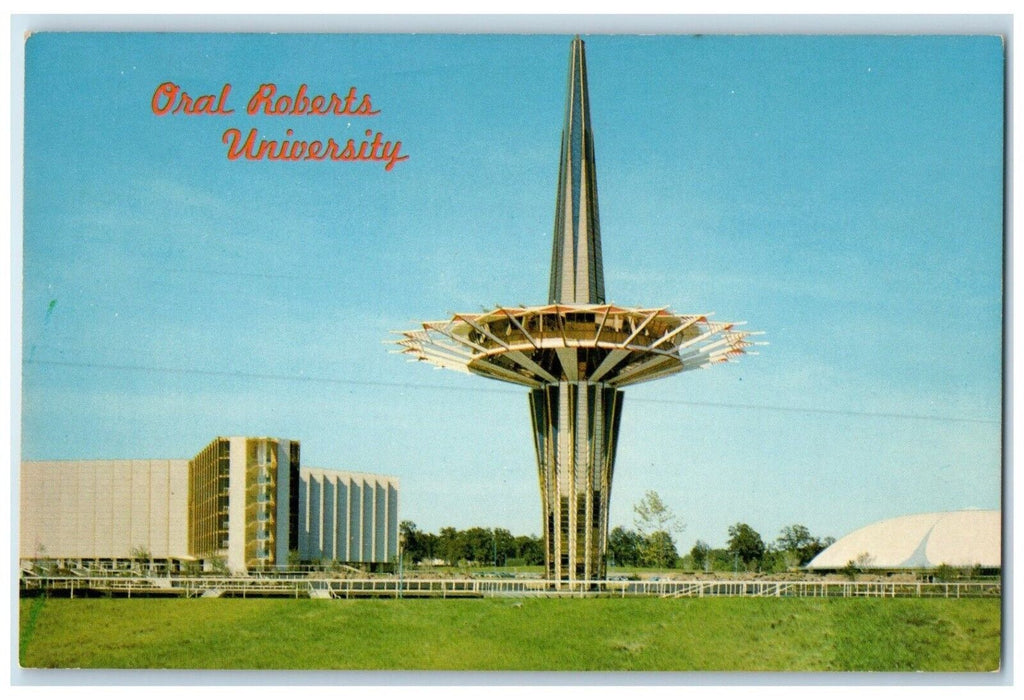 c1960 Exterior View Oral Roberts University Building Tulsa Oklahoma OK Postcard
