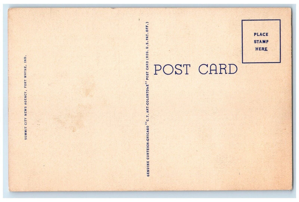 Columbia Avenue Municipal Filtration Plant Three Rivers Fort Wayne IN Postcard