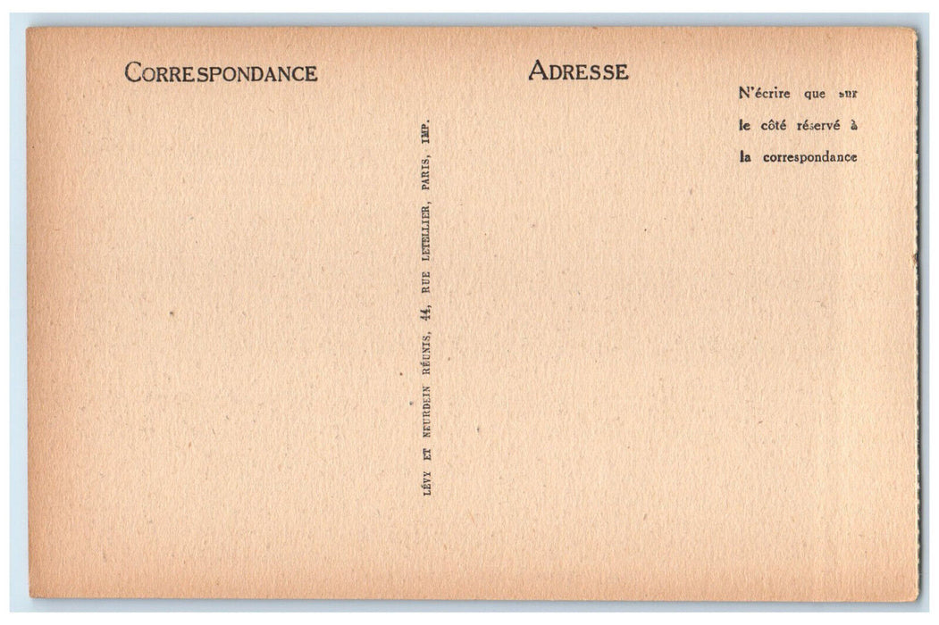 c1930's Berck-Plage L'Entonnoir France Trolley Car Unposted Postcard