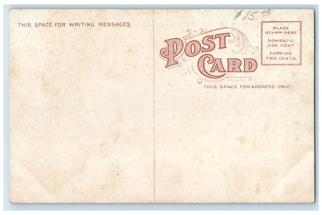 c1910 Main Street Looking West Philadelphia Street Shawnee Oklahoma OK Postcard