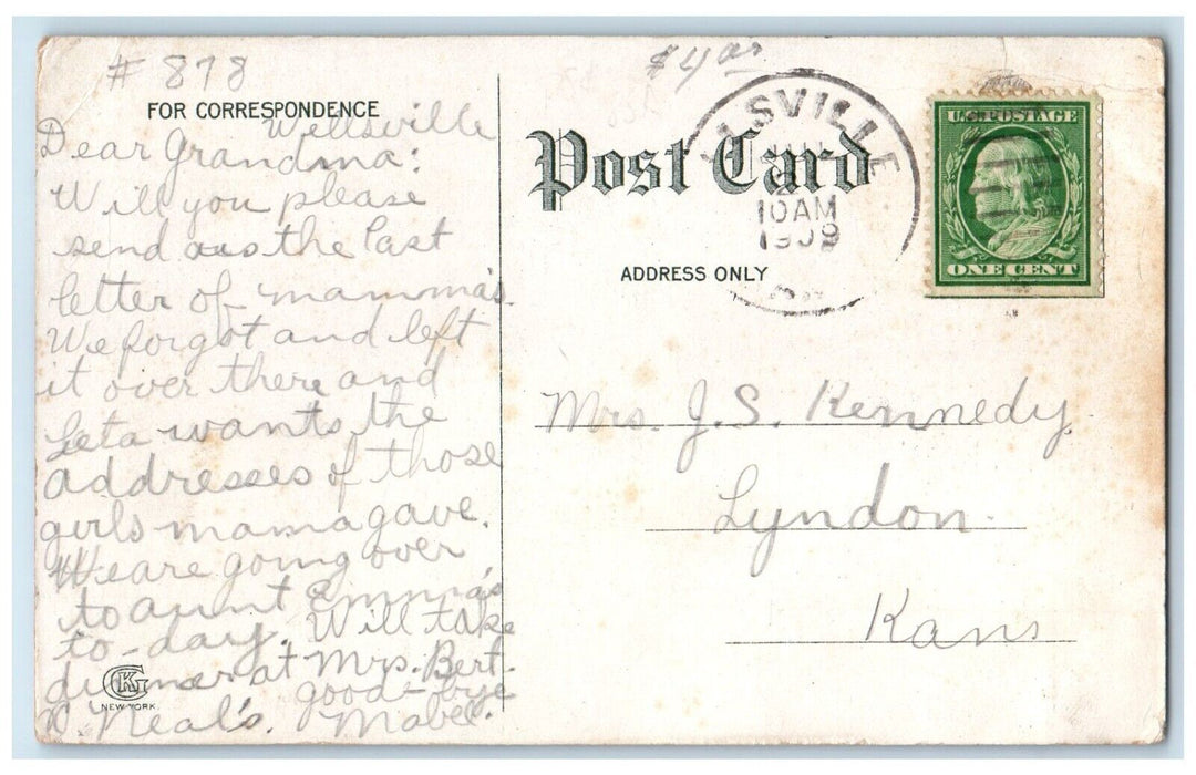 c1909 Exterior View St Joseph Retreat Building Guthrie Oklahoma Antique Postcard