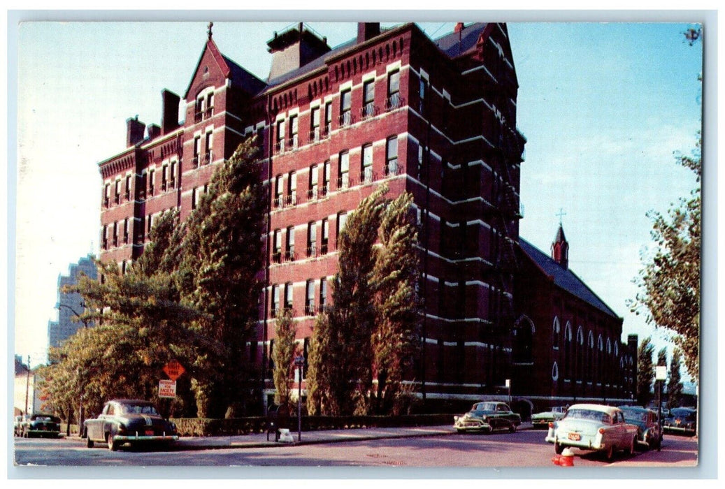 1960 Exterior View Duquesne University Building Pittsburgh Pennsylvania Postcard
