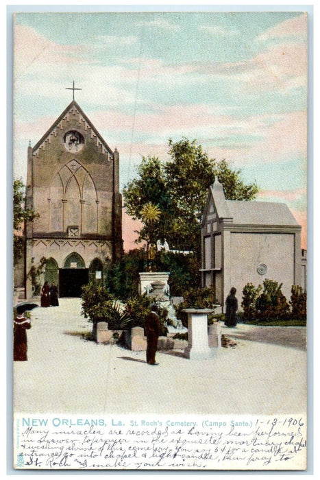 c1905 St. Roch's Cemetery Campo Santo New Orleans Louisiana LA Tuck's Postcard