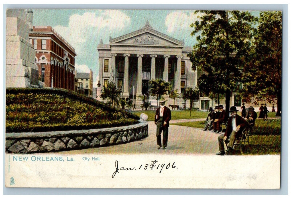 1906 City Hall Building New Orleans Louisiana LA Antique Tuck's Postcard