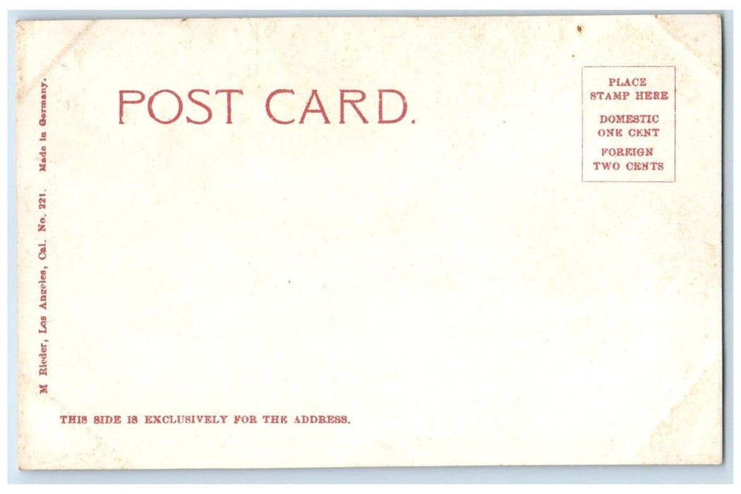 1906 East Colorado Street From Hotel Maryland Pasadena California CA Postcard