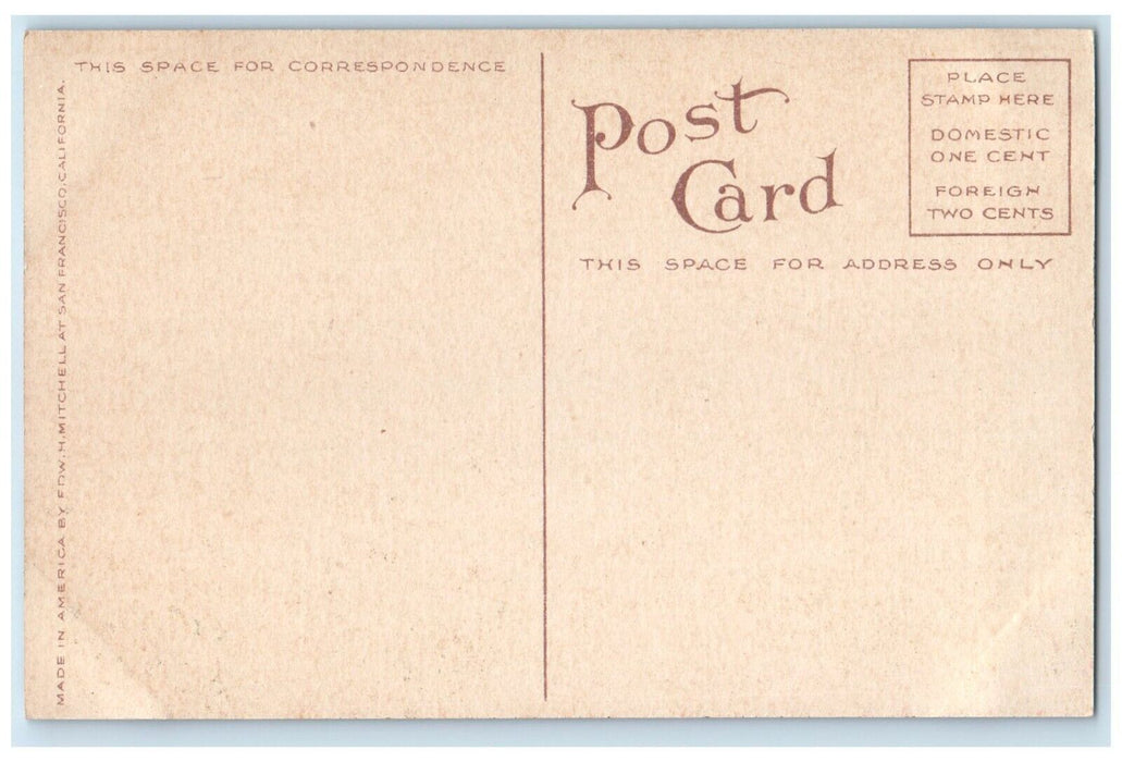 c1910's High School Building Campus San Diego California CA Antique Postcard