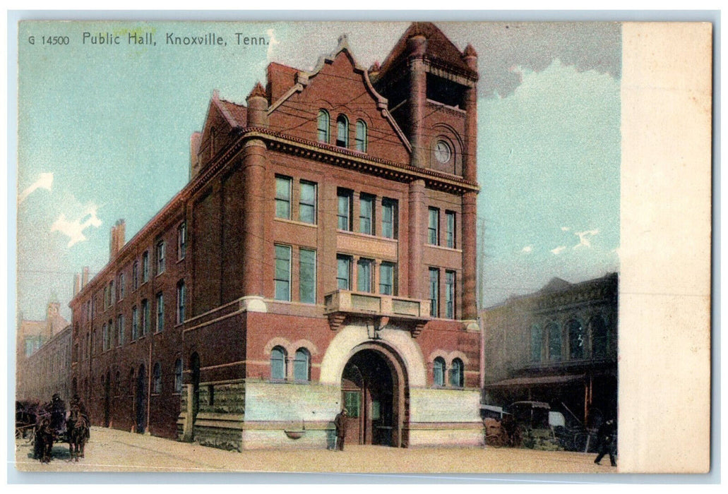 c1905 View of Public Hall Knoxville Tennessee TN Antique Unposted Postcard