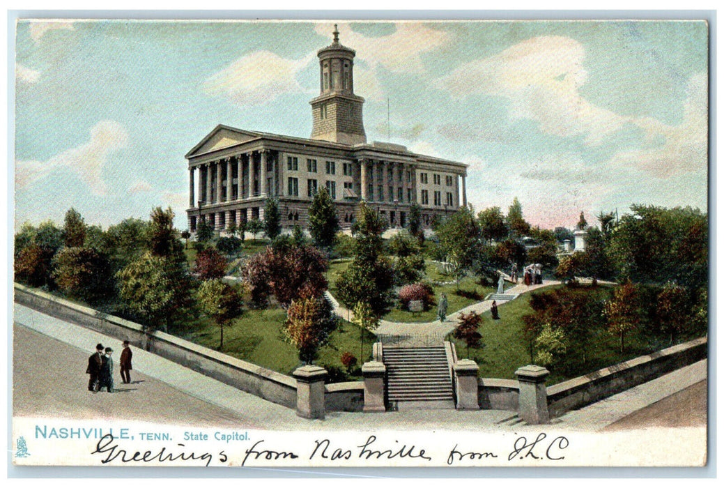 c1905 State Capitol Nashville Tennessee TN Antique Unposted Tuck Art Postcard