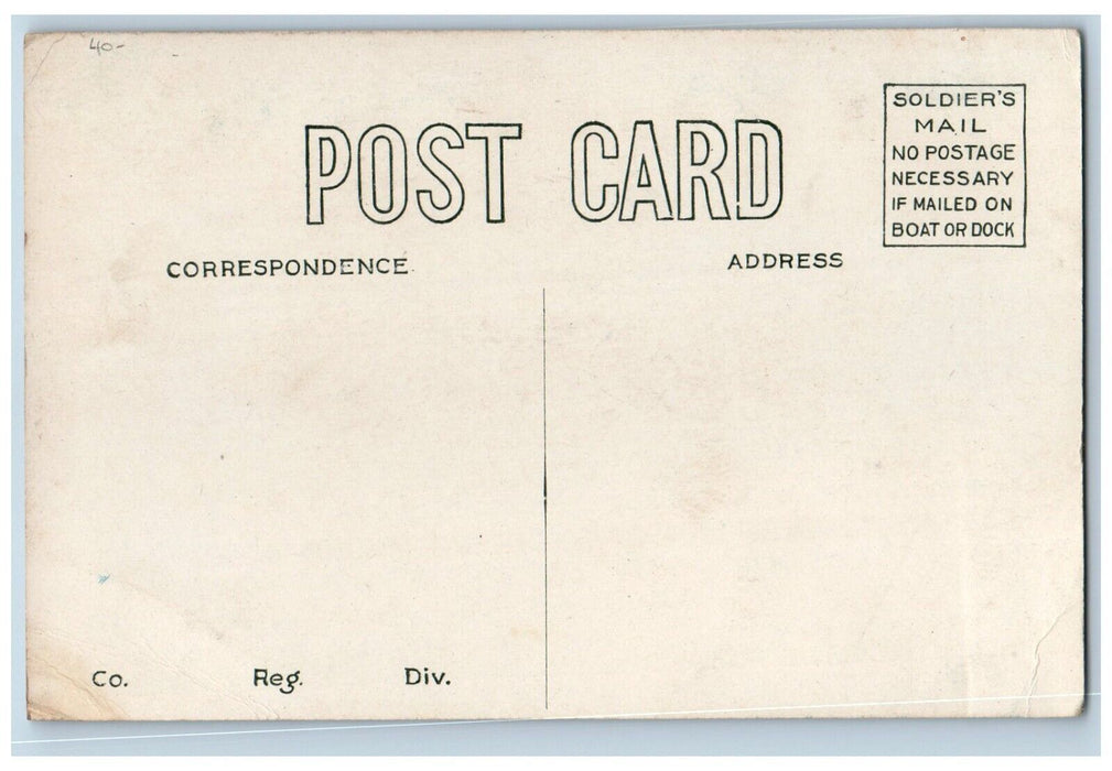SS Steamer Ship Leviathan Welfare Board Soldiers And Sailors US Army Postcard