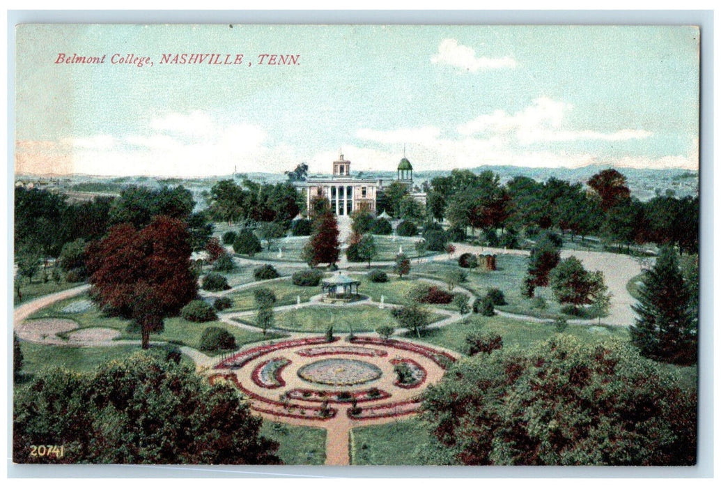c1910 Belmont College Nashville Tennessee TN Antique Unposted Postcard