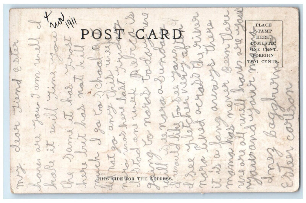 1911 Ute Squaws And Papooses Denver Colorado CO Posted Antique Postcard