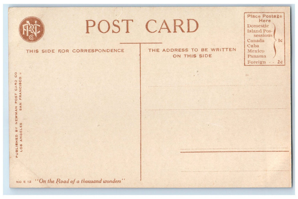 c1910 Sugar Loaf Santa Catalina Island California CA Antique Postcard