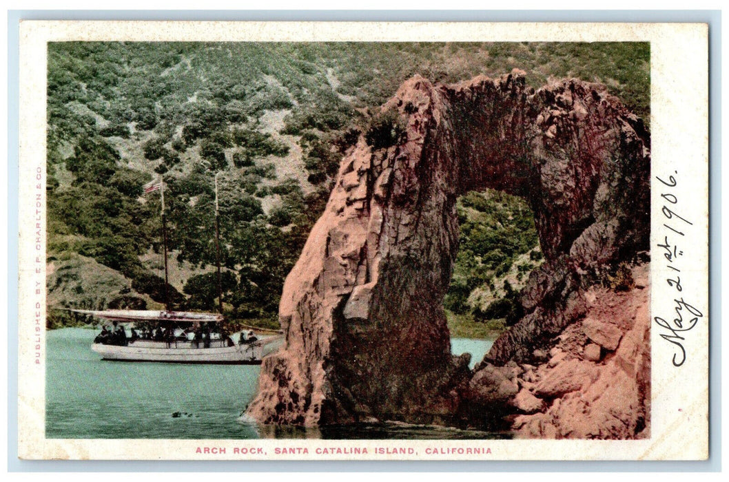 1906 Arch Rock Santa Catalina Island California CA Antique Postcard