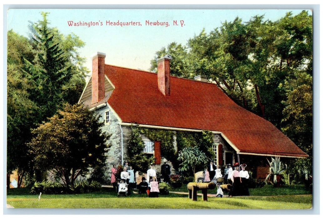 c1905 Washington's Headquarters Cannon Newburg New York NY Antique Postcard